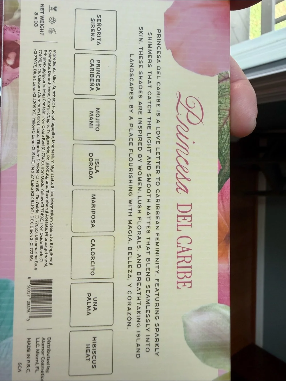 ALAMAR COSMETICS Princesa del Caribe Pressed Pigment Palette - BNIB